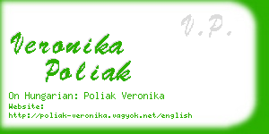 veronika poliak business card